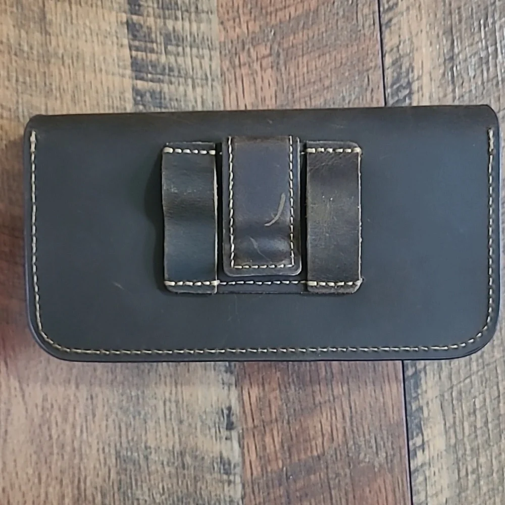 Leather Belt Phone Clip Case